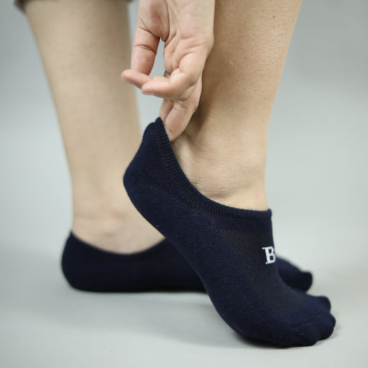 Bamboo Socks  - No Show Socks  - Navy Blue